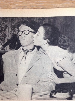 Ephemera 1953 Bild Arthur Askey und Tochter Anthea ca8