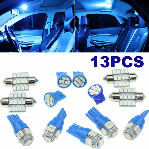 13× 12V Blue Car Interior LED Lights For Dome License Plate Lamp Kit Accessories - Picture 2 of 13
