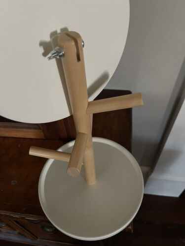 IKEA White & Birch MIRROR/Jewelry Tree with Tray. 18” Tall. - Picture 3 of 3