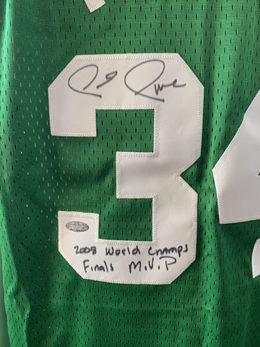 Paul Pierce Signed INS Finals MVP Adidas Celtics Jersey Auto Steiner COA LE /34 - Picture 4 of 11