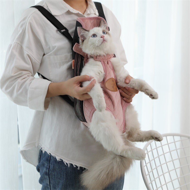 Bolsas de transporte elegantes y transpirables para mascotas gatos para aventuras al...