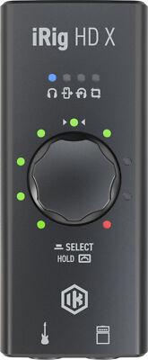 IK Multimedia iRig HD X Gitarren Audiointerface Software Line Schwarz Studio