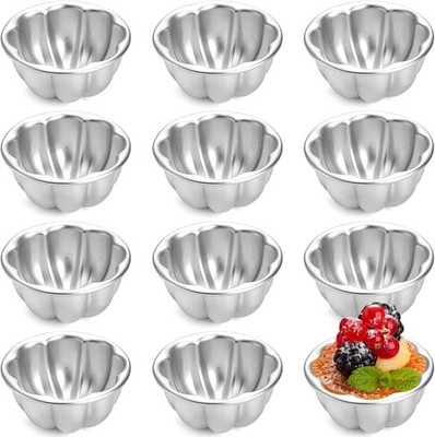 12 Pa Egg Tart s, Aluminum Alloy Pudding Jelly s, Reble Cake