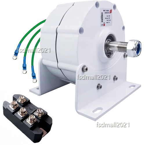 5000W 12V/24V/48V 3-Phase Synchronous Alternateur à aimant permanent Generator - Photo 7/14