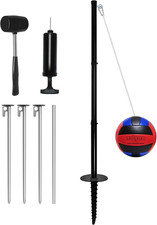 Portable Tetherball Set with Tetherball Ball, Rope and Pole, Heavy Duty Tetherba