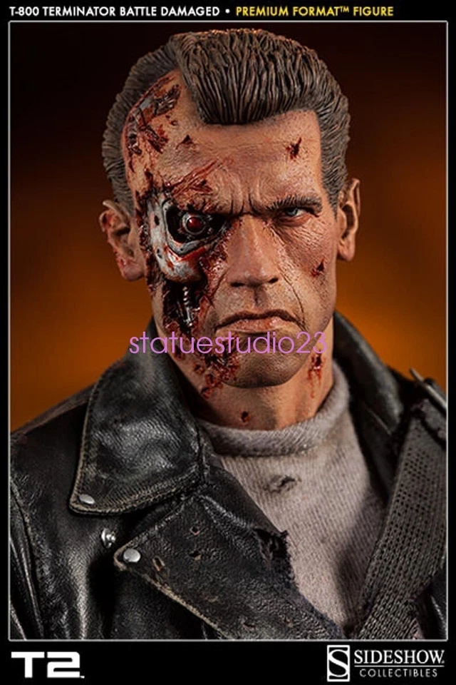 Estatua de segunda mano Sideshow Collectibles 300109 The Terminator escala 1/4 T-800 Foto 2 de 4