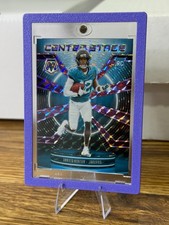 2025 Panini Mosaic Center Stage Travis Hunter Jaguars Purple Prizm RC /49 #20