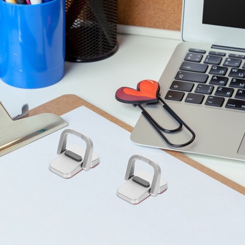 Metal Notebook Stand Laptop Holder Stands for Desks Sturdy Riser - Afbeelding 4 van 12