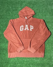 Vintage Y2K GAP Spell Out Fleece Hoodie Sz M Medium Rare