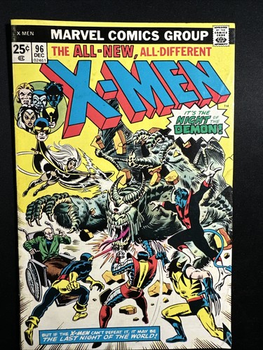 X-Men #96 1975 Marvel Comics Bronzezeit Erstdruck sehr guter Zustand *A9