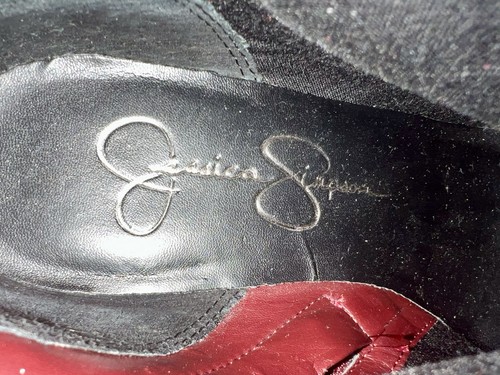 Jessica Simpson Damen-Stiefeletten burgunderrot Größe 8M Veloursleder - Bild 10 von 10