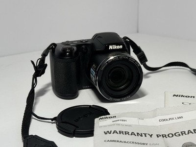 Nikon Coolpix L340 Digital Camera 20.2 MP with NIKKOR 28x Wide