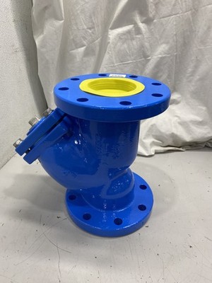 Watts Iron Body Flanged End/ Wye Strainer Blue 4'' 77F-DI-FDA-125