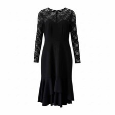 Rickie Freeman For Teri Jon Black Size 6 Little Black Dress