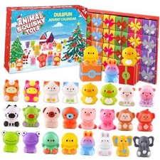 Christmas Advent Calendar 2025 for Kids, Animal Squishy Squeeze Toys 24 Days