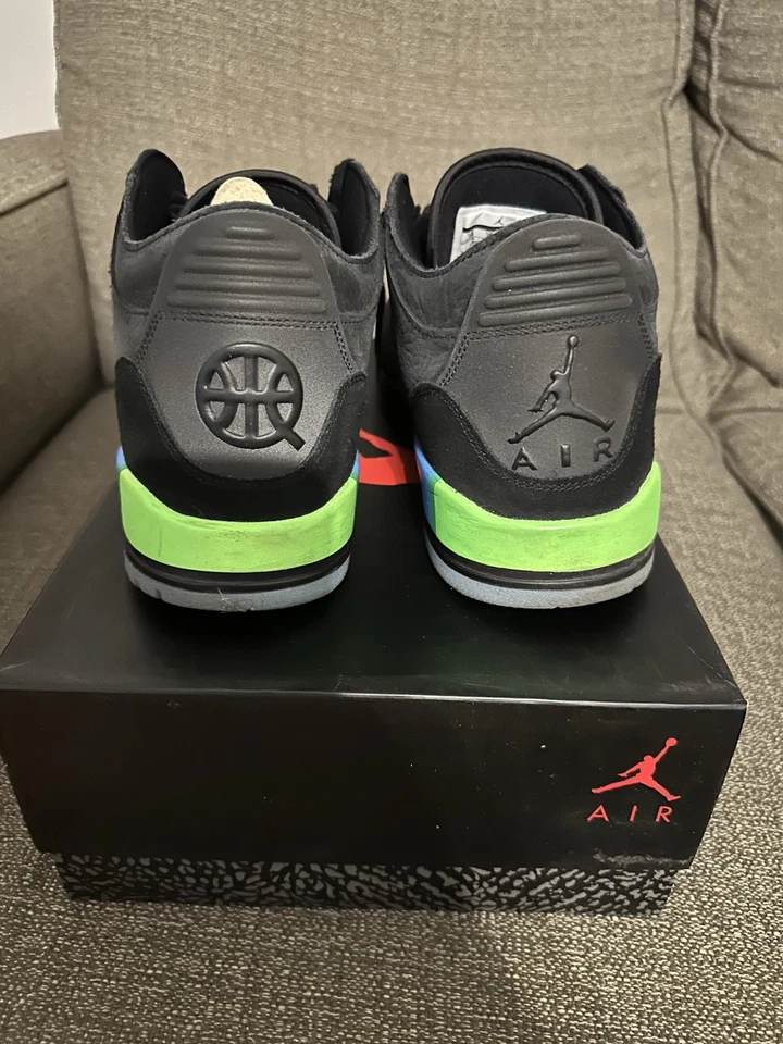 Nike Air Jordan 3 Retro X Quai 54 Talla 10 Lanzamiento Internacional AT9195-001 Usado Foto 4 de 4