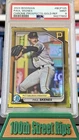 2024 Bowman Chrome Prospects Paul Skenes Gold Refractor PSA 9 2/50 No. BCP-125
