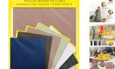 Nylon Self-Adhesive Repair Patches 8 Pack Waterproof Durable 5x7 Inch Fabric