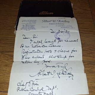 ALBERT KETELBEY(1875 1959)PIANO/MUSIC COMPOSER)1930 LETTER HAND SIGNED AUTOGRAPH