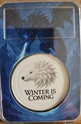 #ad Return Of The Dire Wolf 1oz Silver Only 199 Minted $135.00