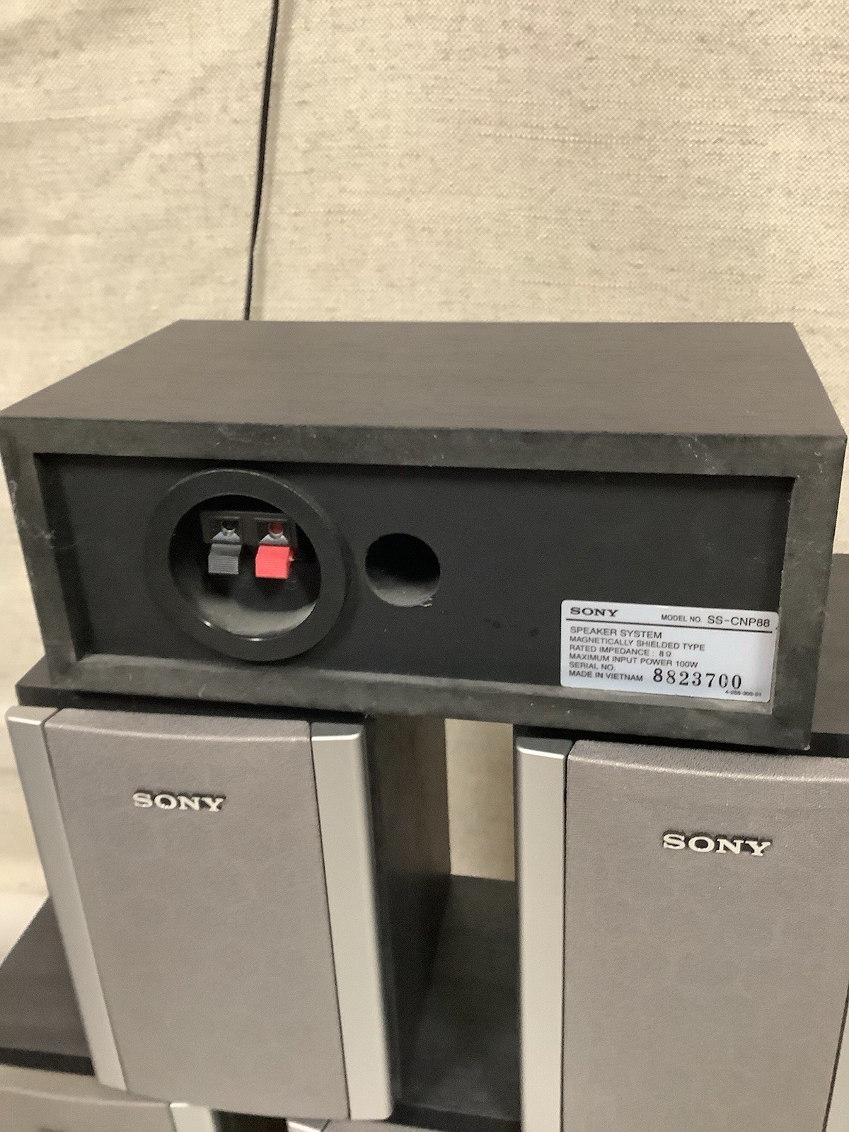 Sony Surround Sound Speakers 1 Center SS-CNP88 & 5 SS-MSP88 Home Theater