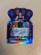 2023-24 Panini Crown Royale Colby Jones Auto Purple RC #/25 Kings Rookie