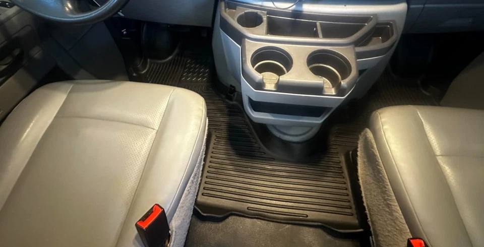 Husky Liner WeatherBeater negro 1 pieza revestimiento de piso delantero para camioneta Ford serie E Foto 4 de 4