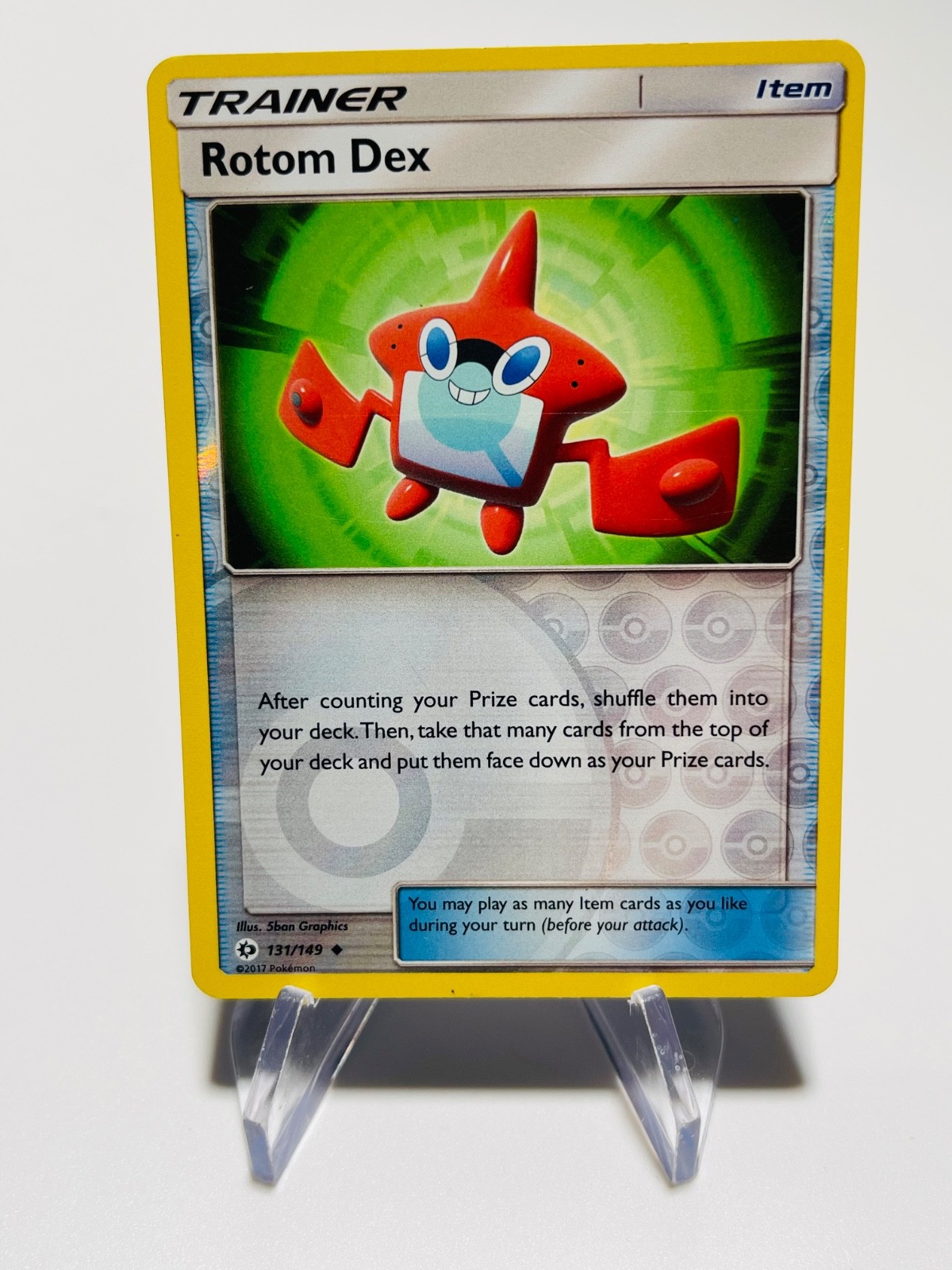ROTOM DEX 2017 Pokemon Sun & Moon REVERSE HOLO Uncommon POKÈMON 131/149