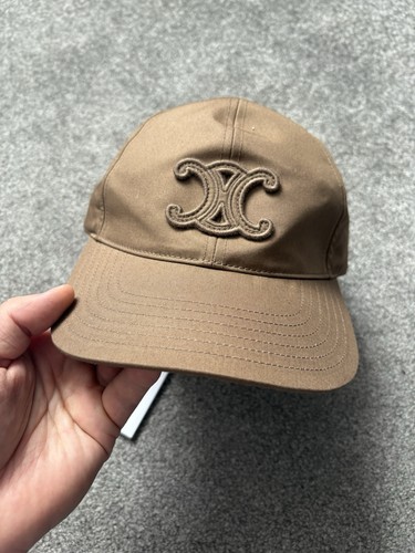 Celine Triomphe Beige Baseball Cap Size M RRP £440 Brand New - Picture 2 of 8