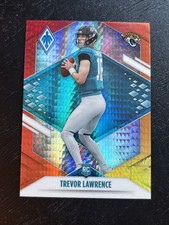 2021 Panini Phoenix Trevor Lawrence Rookie Fire Burst Card RC #101 NFL Jaguars. rookie card picture