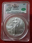 2025 S$1 Silver Eagle Dollar. ASE. FIRST DELIVERY   CAC MS70     #MF-2660