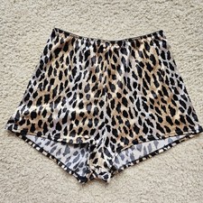 Vintage 1997 Victorias Secret second skin bun pant boyshort panties leopard L