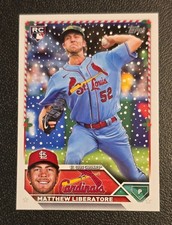 Matthew Liberatore Rookie RC 2023 Topps Holiday Card #H193 St. Louis Cardinals