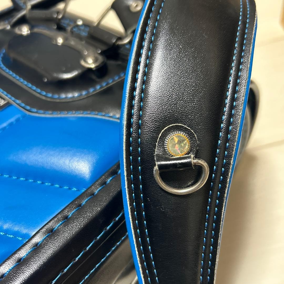 Adidas Black School Bag with Blue Accents Durable Material Used kk6 thumbnail 9