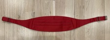 Nordstrom Cummerbund Mens Red Satin Adjustable Formal Tux Waist Accessory