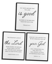 WEZADUK Scripture Wall Art Posters, Minimalist Christian Wall Art Decor for