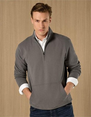 KK339 Kustom Kit 1/4 Zip Pique Sweatshirt