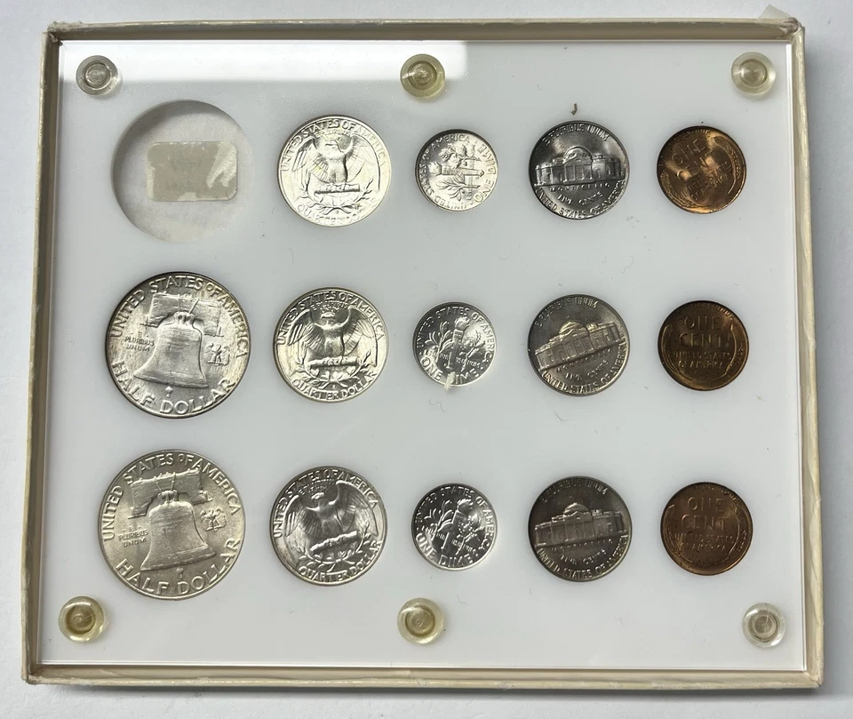 1948 PDS Uncirculated Mint Set in Capital Holder  *NICE TONING* - Image 2 of 4