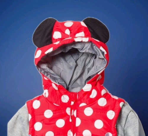 Disney Minnie Mouse Mädchen Reißverschluss Weste 2fer Jacke Kleinkind kleines Kind Größe 10-12 - Bild 3 von 5
