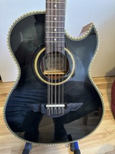 H. Jimenez Black Bajo Quinto Acoustic Electric El Standar Open Box