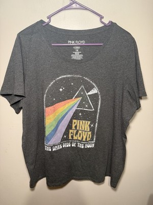 Pink Floyd womens  Tee Dark Side of the Moon Gray 1X short sleeve. (1/25)