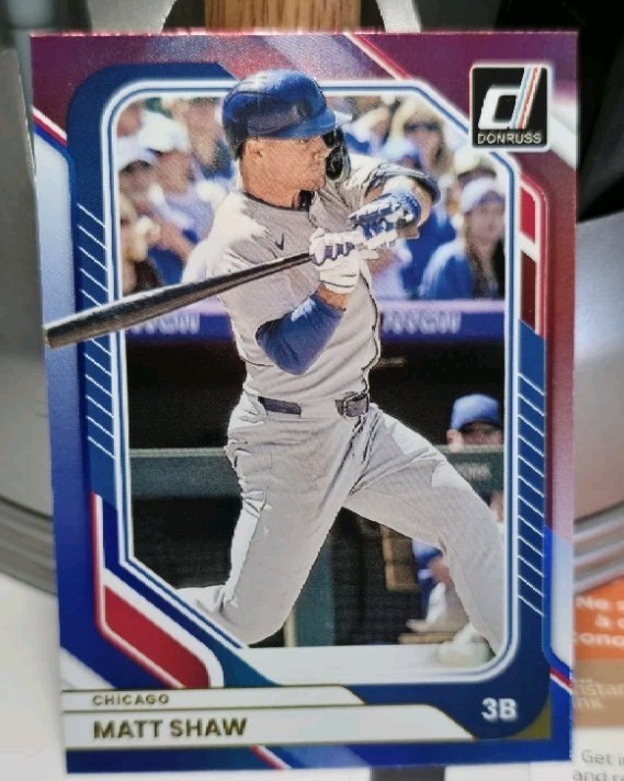 Matt Shaw 2026 Donruss Red & Blue Holo Foil