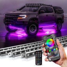 Opt7 Aura Car Truck Suv Rv Led Underglow Lighting Kit Blutooth App Neon Glow Bar