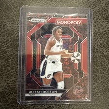 2024 Panini WNBA Monopoly Prizm Aliyah Boston WNBA17 Red Icons Prizm SP - Fever