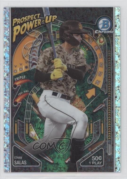 2024 Bowman Prospect Power-Up Mini-Diamond Refractor /150 Ethan Salas #PP-11 1u6