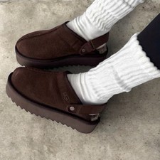 UGG Slip-On Shoes Ugg Australia Womens Lanah Clog Platform Slipper Size 7