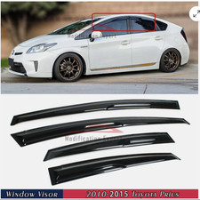 4pcs Window Vent Visors Rain Guard For Toyota Prius Xw30 2010 2011 2012-2015