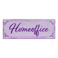 Metallschild L In 10,5X28Cm Mit SchöNem Design - Homeoffice Im Rustikalen Stil
