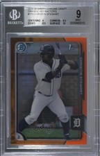 2015 Bowman Draft Chrome Orange Refractor 19/25 Christin Stewart BGS 9 MINT 3k7