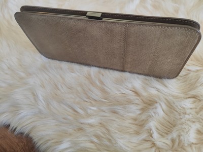 Jil Sander Clutch ,echtes Leder,Vintage ,27 cm X11cm